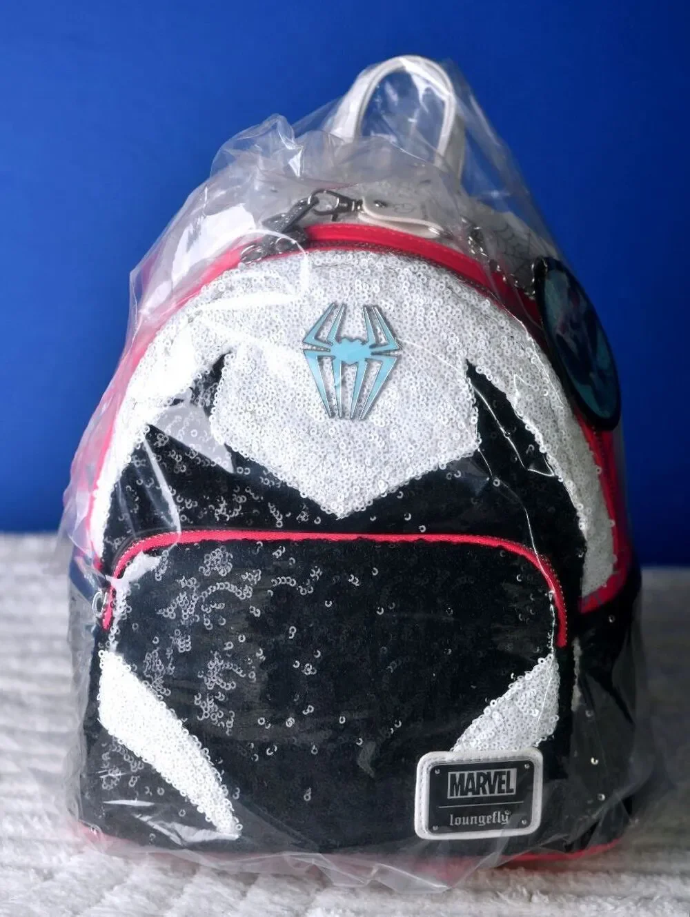 Loungefly Marvel Spider-Gwen Sequin Mini Backpack - NWOT